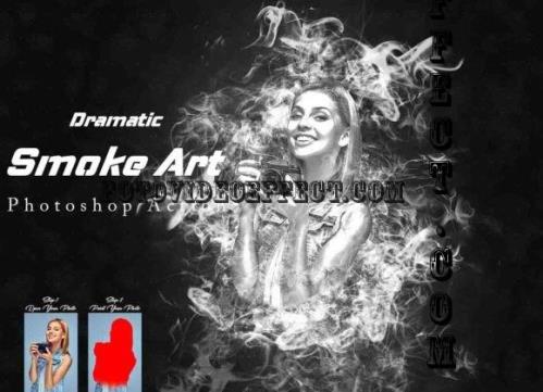 Dramatic Smoke Art Photoshop Action