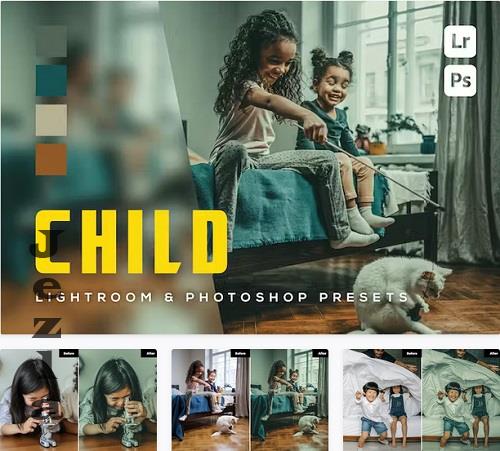 6 Child Lightroom and Photoshop Presets - UP9ZCNW