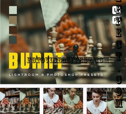 6 Burnt Lightroom and Photoshop Presets - LZCQE93