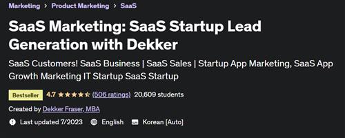 SaaS Marketing – SaaS Startup Lead Generation with Dekker