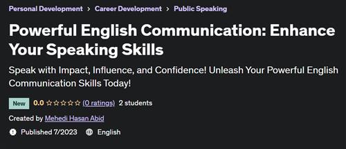 Powerful English Communication – Enhance Your Speaking Skills