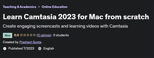 Learn Camtasia 2023 for Mac from scratch