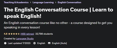 The English Conversation Course – Learn to speak English!