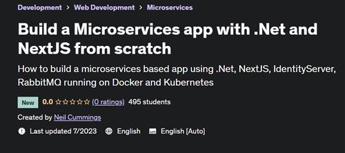 Build a Microservices app with .Net and NextJS from scratch