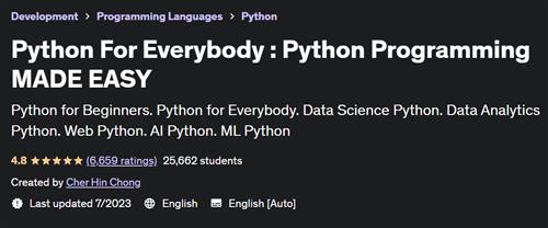 Python For Everybody – Python Programming MADE EASY