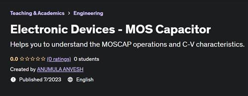 Electronic Devices – MOS Capacitor