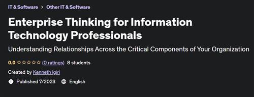 Enterprise Thinking for Information Technology Professionals