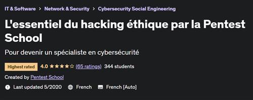 L’essentiel du hacking éthique par la Pentest School