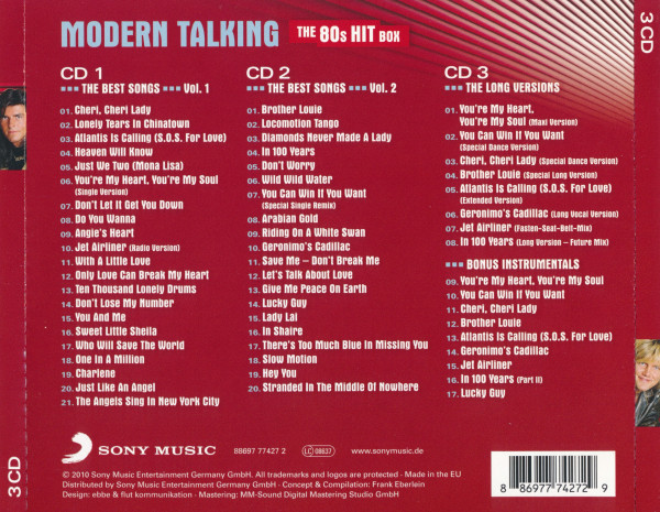 Modern Talking - The 80s Hit Box (3CD 2010)