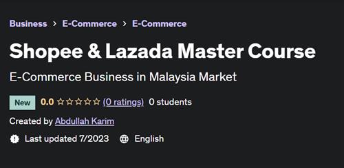 Shopee & Lazada Master Course