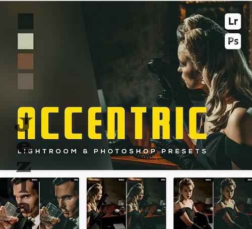 6 Accentric Lightroom and Photoshop Presets - RCM5PGB