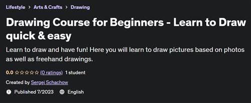 Drawing Course for Beginners – Learn to Draw quick & easy