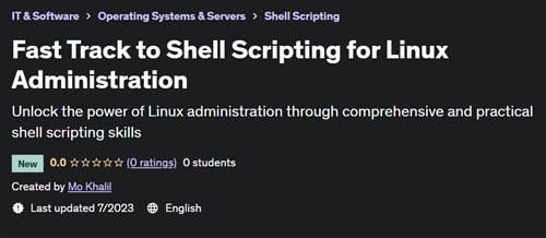Fast Track to Shell Scripting for Linux Admins