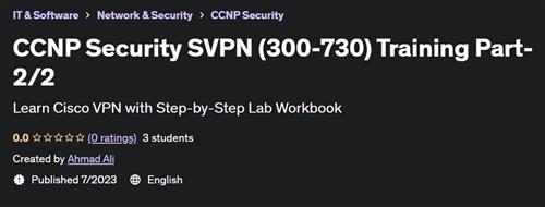 CCNP Security SVPN (300-730) Training Part-2/2