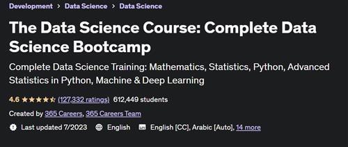 The Data Science Course – Complete Data Science Bootcamp