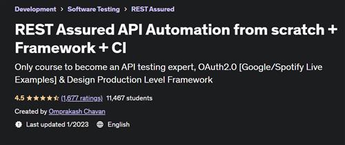 REST Assured API Automation from scratch + Framework + CI