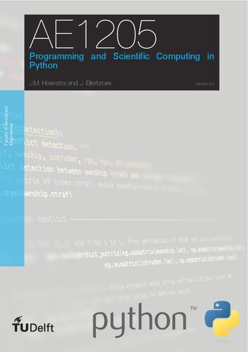 Programming and Scientific Computing in Python