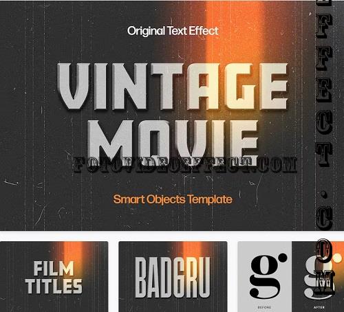 Retro Movie Text Effect - 31378810