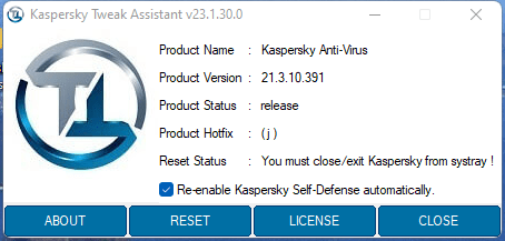 Kaspersky Tweak Assistant 23.7.21.0