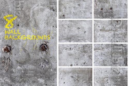 8 Grunge Cement Wall Surface Texture Backgrounds