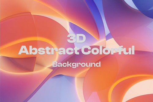 Colorful Gradient Abstract 3D Background