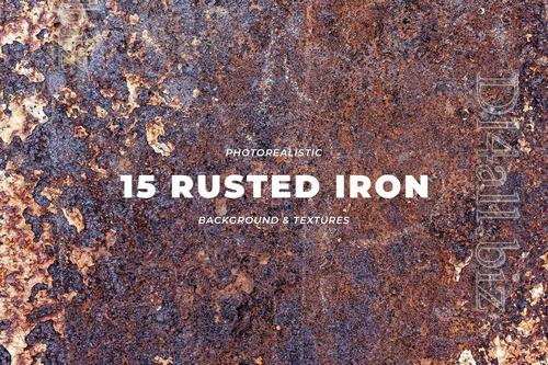 15 Rusted Iron Grunge Wall Texture Background