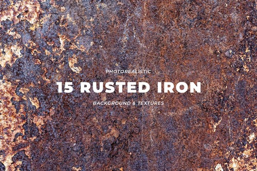 15 Rusted Iron Grunge Wall Texture Background