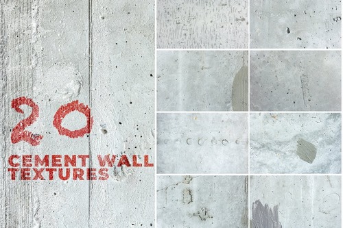 20 Rough Cement Surface Texture Background