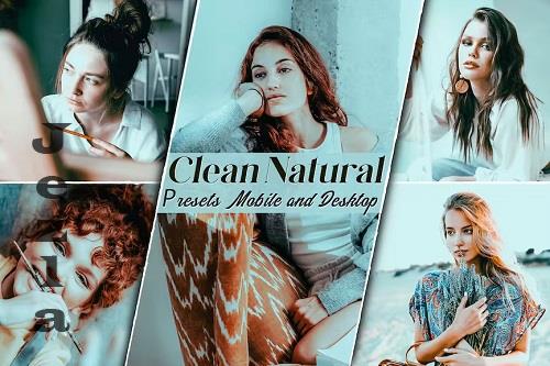 Clean Natural Portrait Presets Mobile and Desctop - T32AJFA