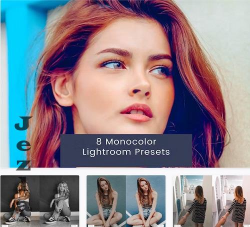 8 Monocolor Lightroom Presets - K2EDSXW