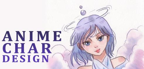 Anime Character Design with Pencil and Watercolors – Start to Finish