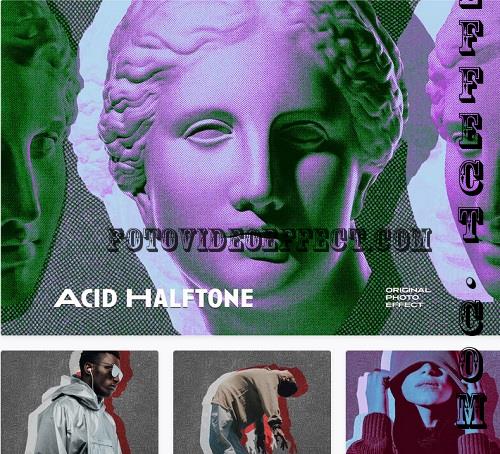 Acid Halftone Photo Effect - 31380472