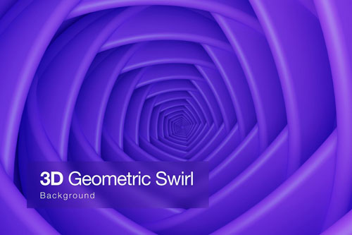 3D Realistic Geometric Swirl Background 3D Realistic Geometric Swirl Background