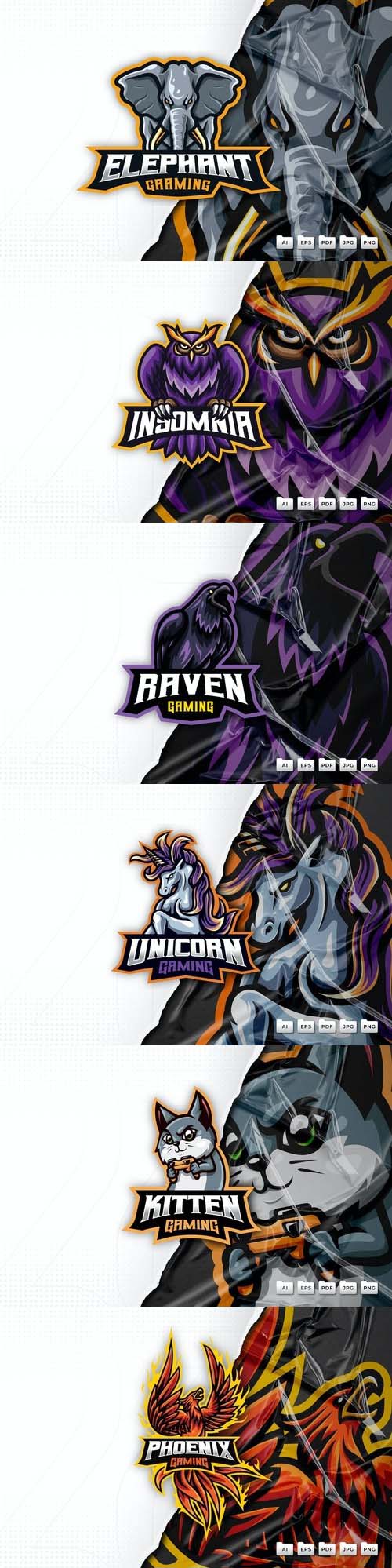 Logo mascot vector design template vol 44