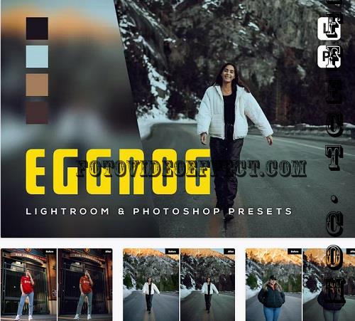 6 Eggnog Lightroom and Photoshop Presets - F6SND6D