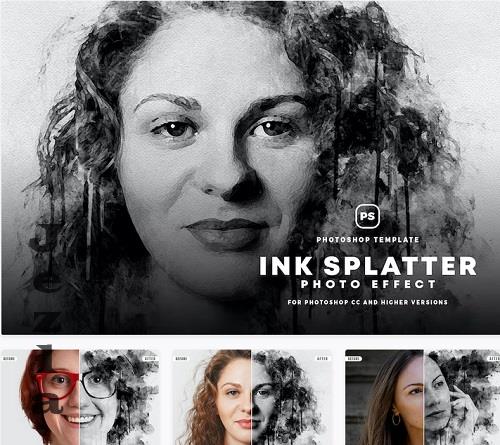 Ink Splatter Photo Effect - N9937WA