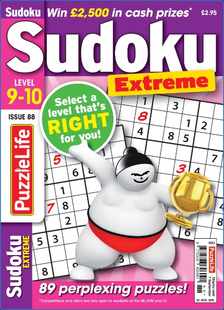 PuzzleLife Sudoku Extreme - Issue 88 - 3 August 2023