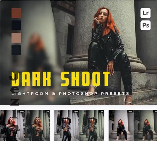 6 Dark shoot Lightroom and Photoshop Presets - VAF8J5L