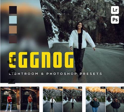 6 Eggnog Lightroom and Photoshop Presets - F6SND6D