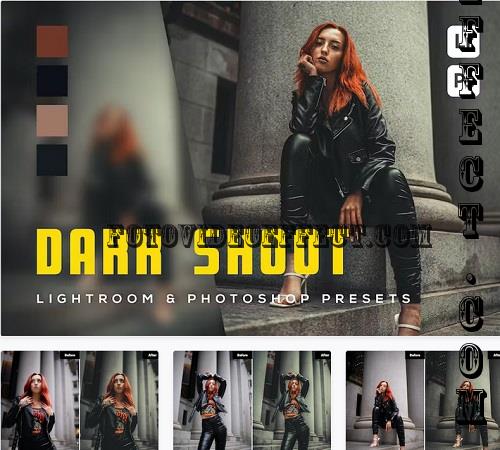 6 Dark shoot Lightroom and Photoshop Presets - VAF8J5L