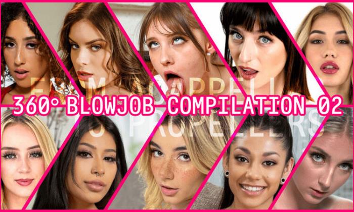 Maria Kazi, Demi Hawks, Milena Ray, Mickey Violet, Scarlett Sage, Harley Haze: 360° Blowjob Compilation Part II (UltraHD/8K 5760p) - BlowjobVR - [2023]