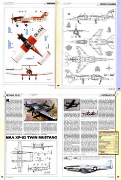 Letectvi+Kosmonautika 2008-1 - Scale Drawings and Colors