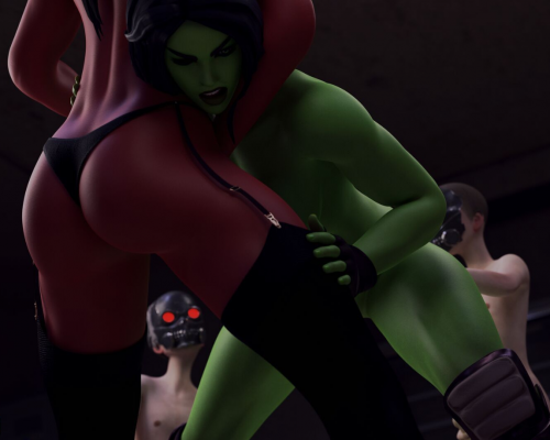 Softsign - She Hulk and Red She Hulk