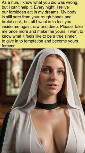 AI Generated - Sinful nuns 2 (English) 3D Porn Comic