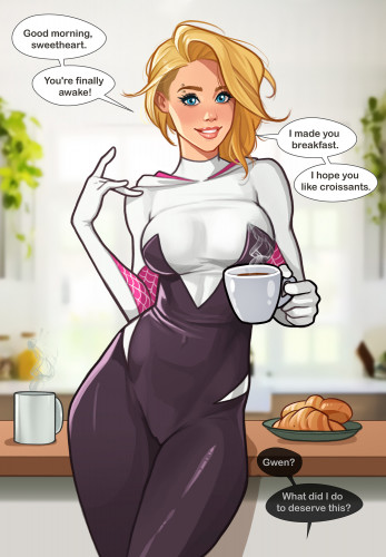 Minko - Morning with Gwen Porn Comic