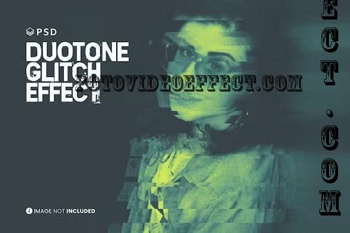 Duotone Glitch Photo Effect - JADDWY8