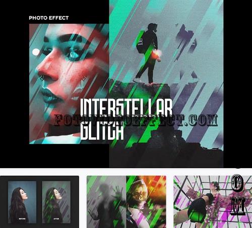 Interstellar Glitch Poster Effect - 26700790