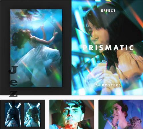 Prismatic Poster Photo Effect - 13417396