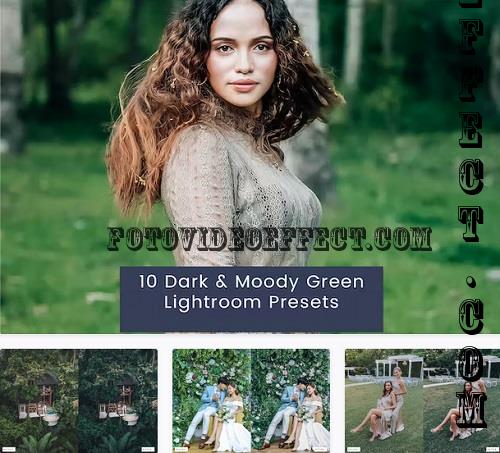 10 Dark & Moody Green Lightroom Presets - FPWB6X8