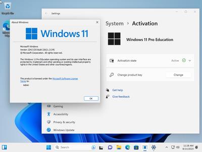 Windows 11 Pro Education 22H2 Build 22621.2134 (No TPM Required) Preactivated Multilingual August 2023 (x64)